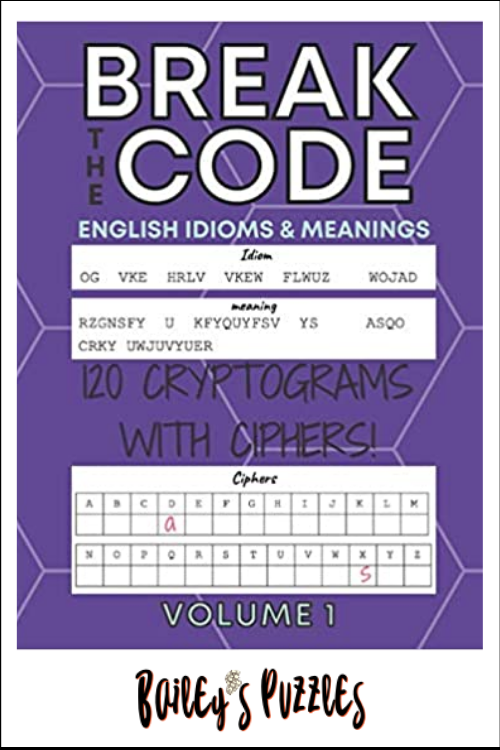 120 Cryptograms: Idioms & Meanings Volume 01