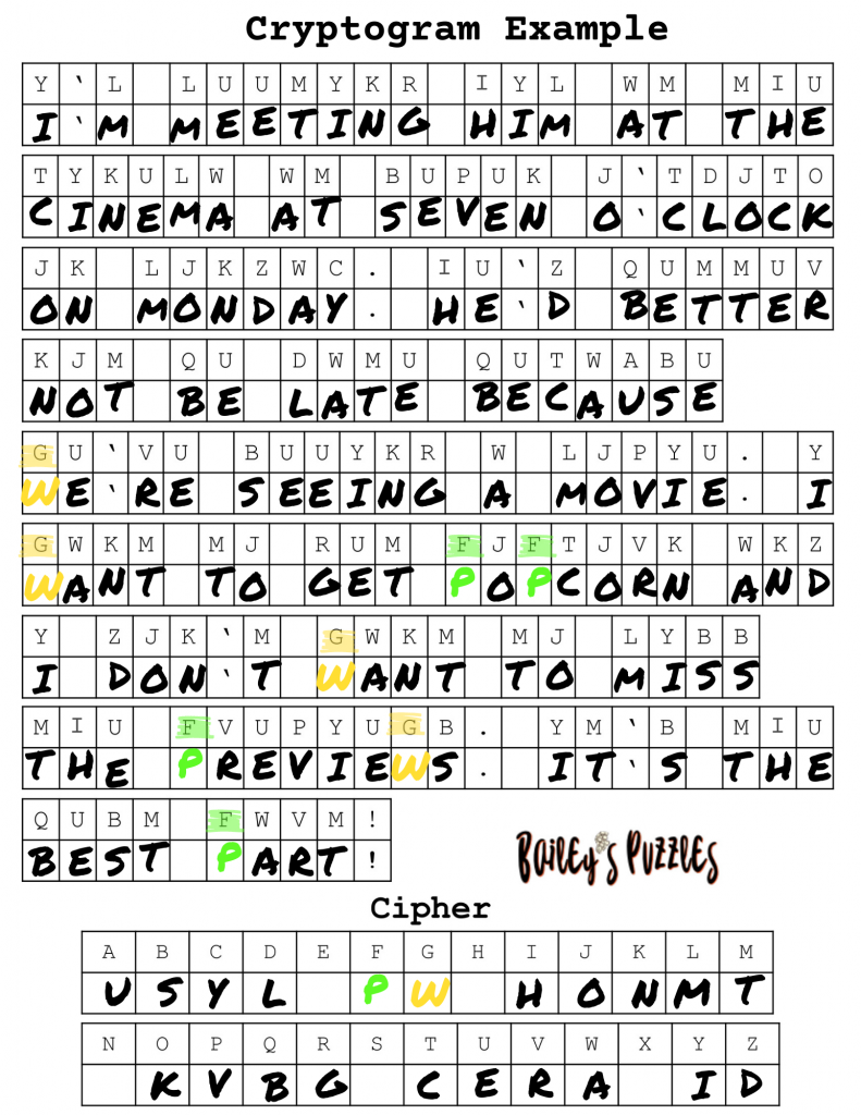 Free Printable Cryptoquip Puzzles Printable Form Templates And Letter