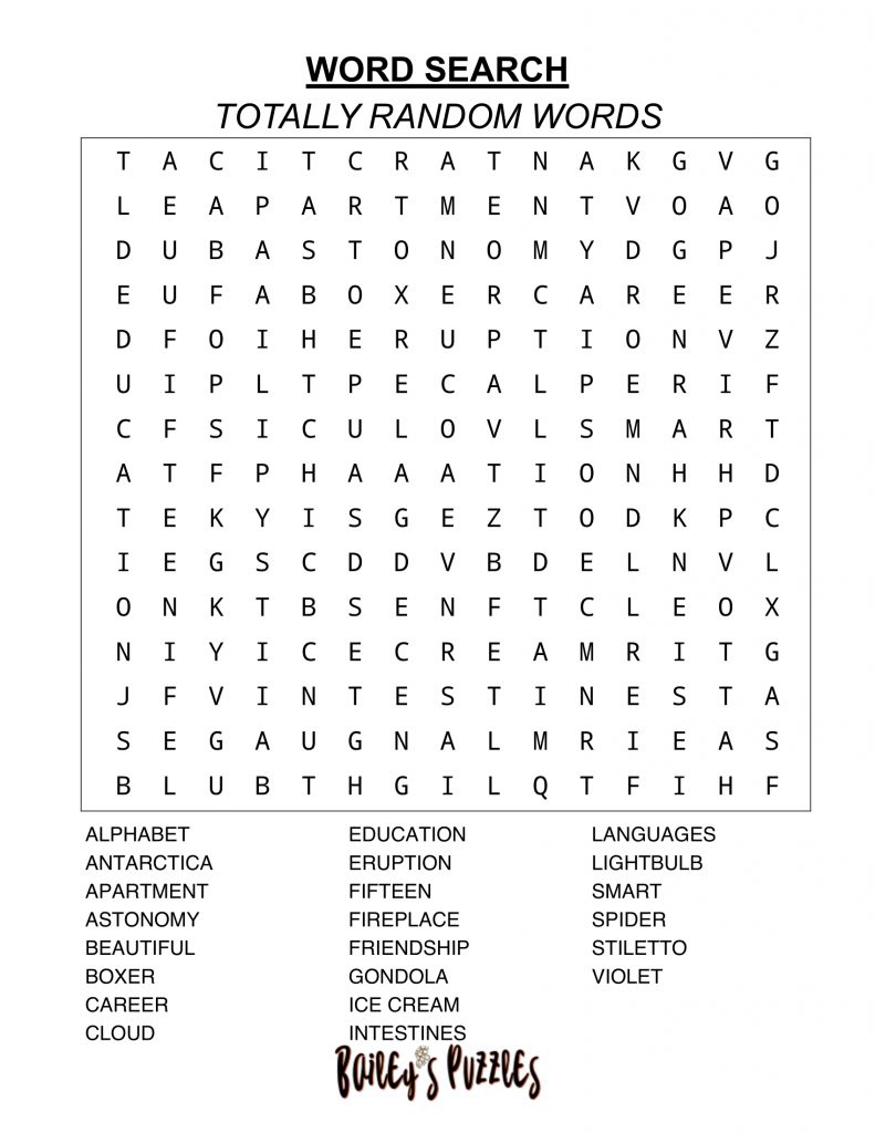 Large Print Word Searches For Seniors Printable Printable Templates