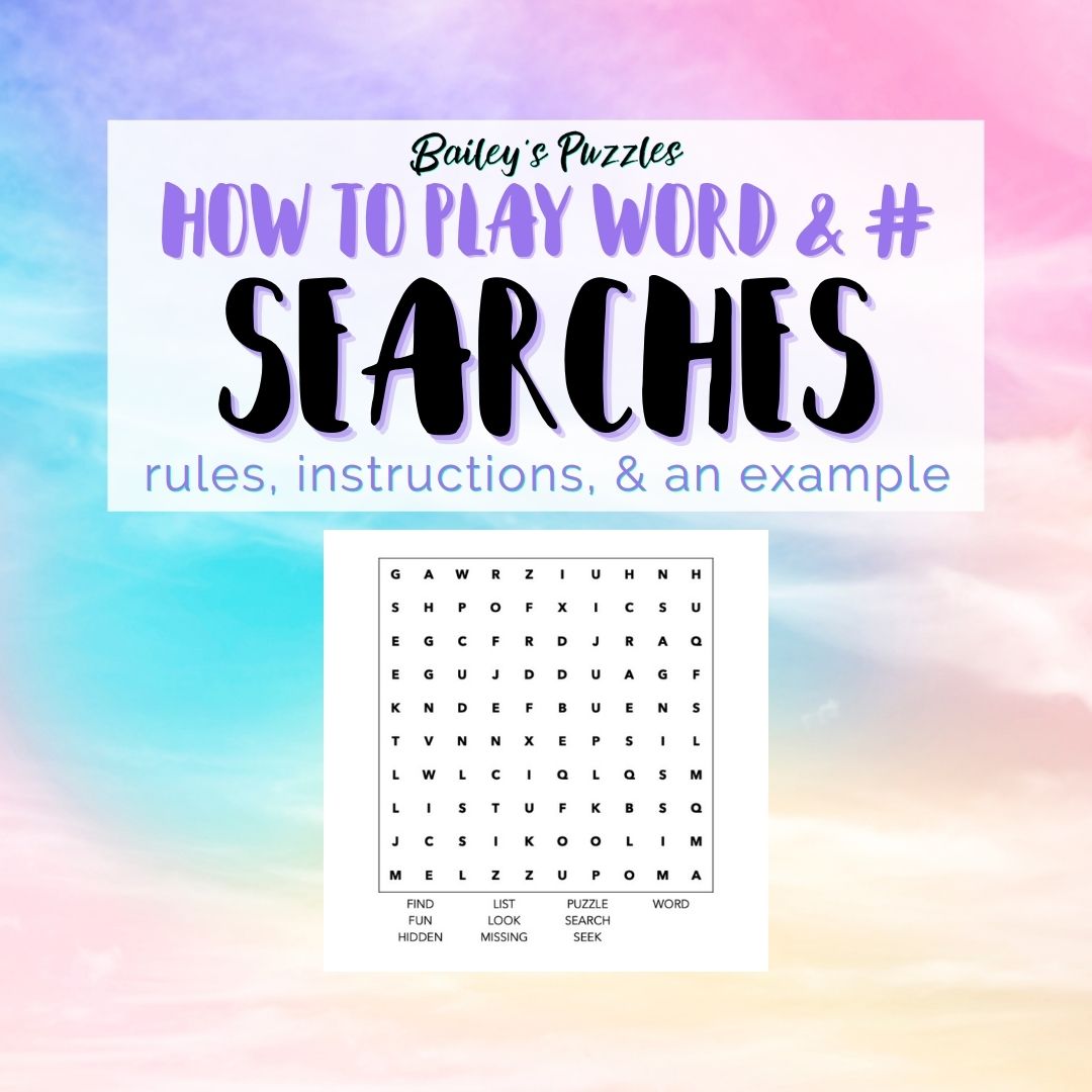 How to play Searches: rules, instructions, and an example