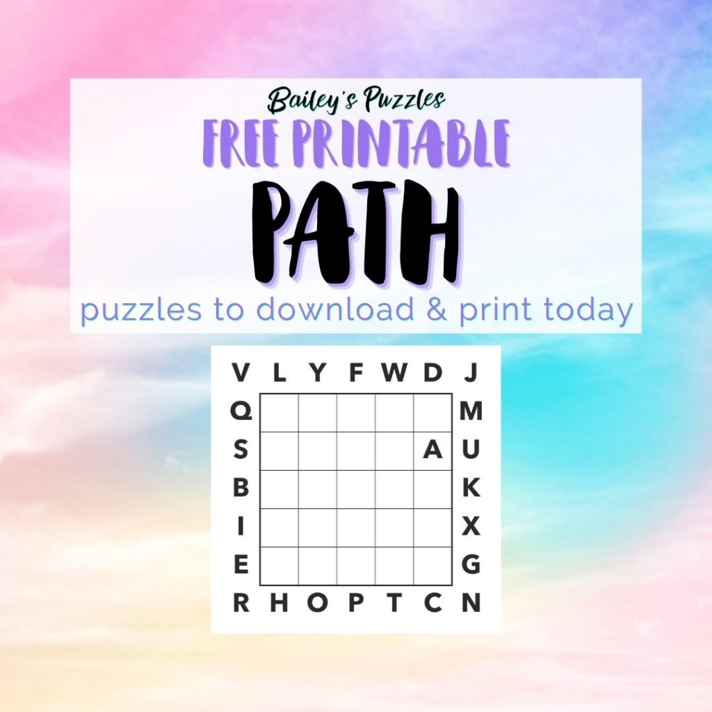 Free Printable Path Puzzles to download and print today
