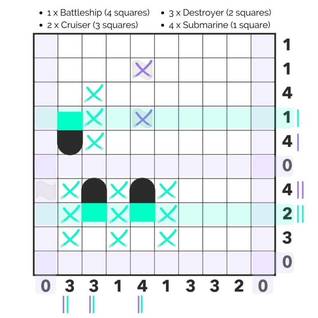 Warship Example 3 - use the hints