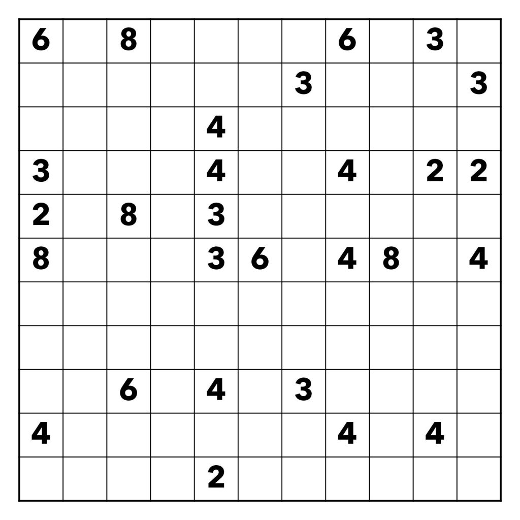 Shikaku Example 1 - Blank