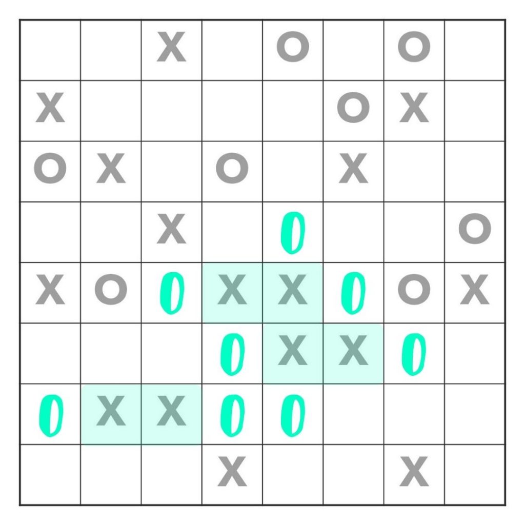 Tic Tac Logic Example 2 - doubles