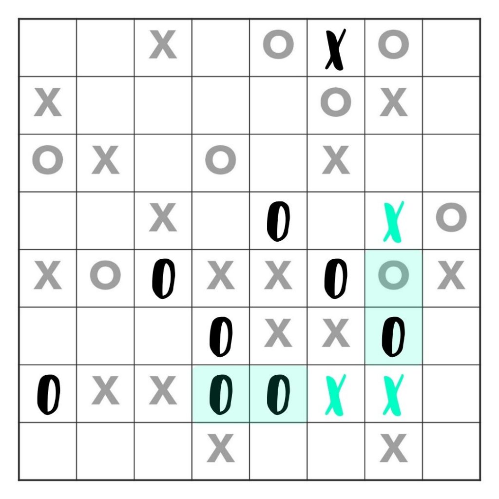 Tic Tac Logic Example 4 - more doubles