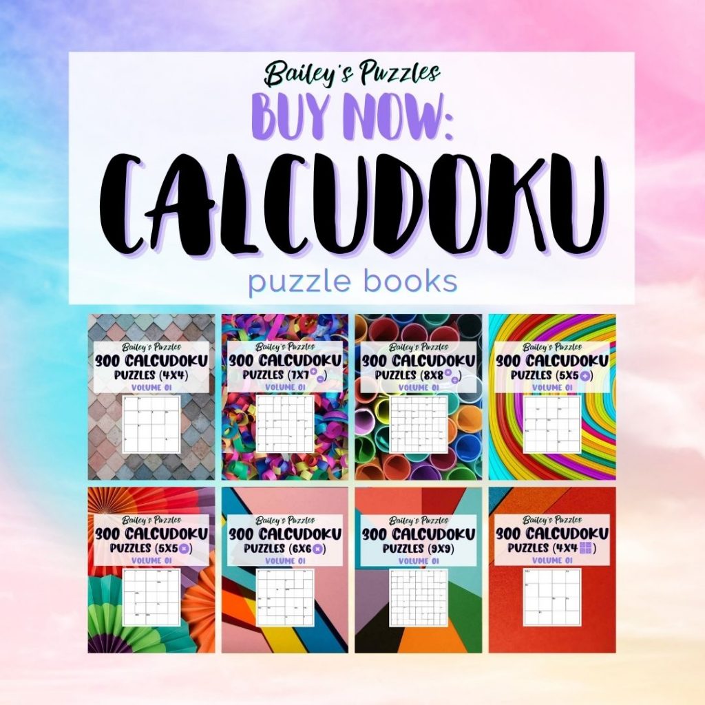 Buy Now: Calcudoku Puzzle Books
