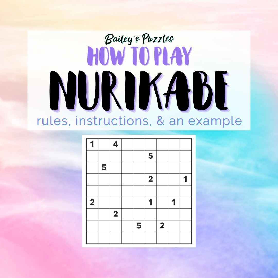 How to Play Nurikabe: rules, instructions, and an example