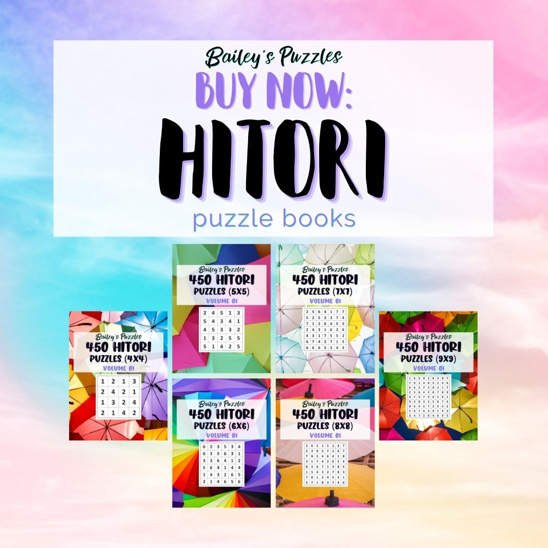 Buy Now: Hitori Puzzle Books