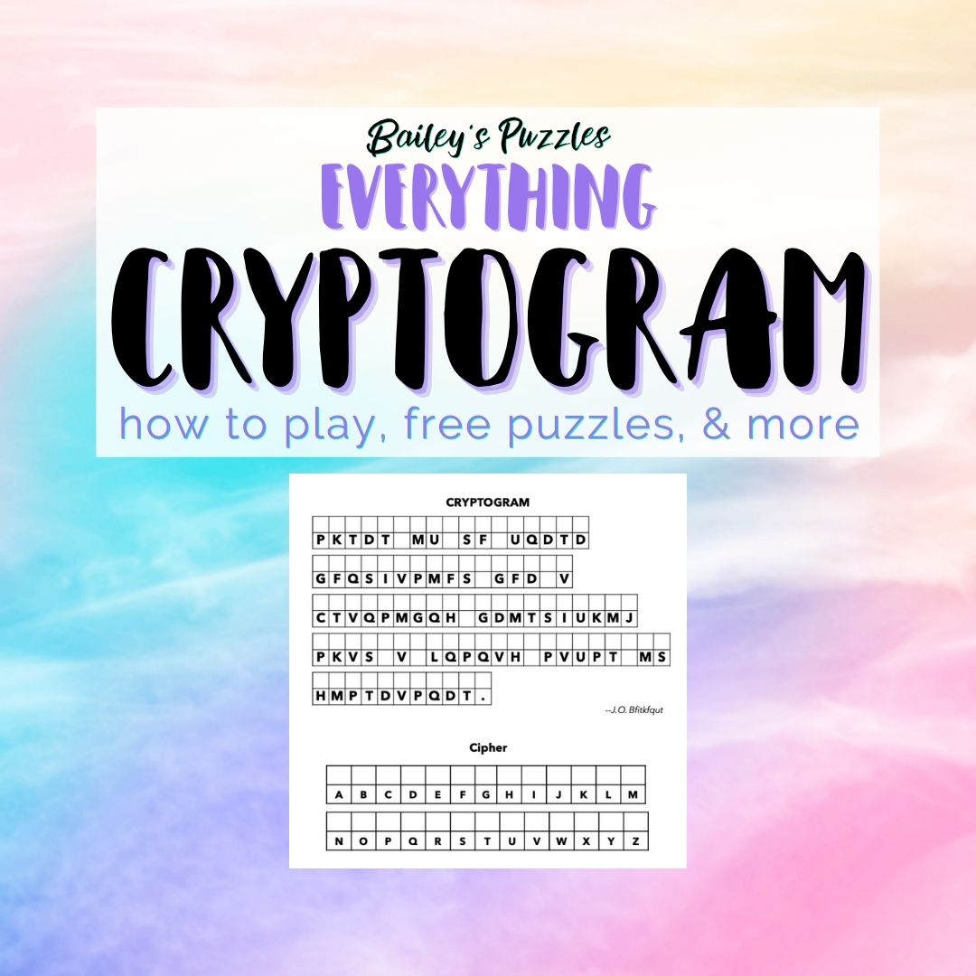 Everything CRYPTOGRAM (how to play, free puzzles, & more)