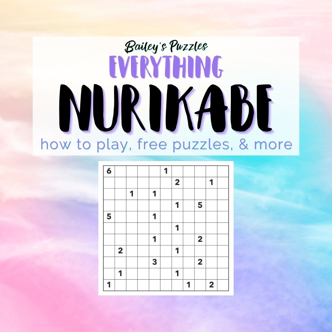 Everything NURIKABE (how to play, free puzzles, & more)