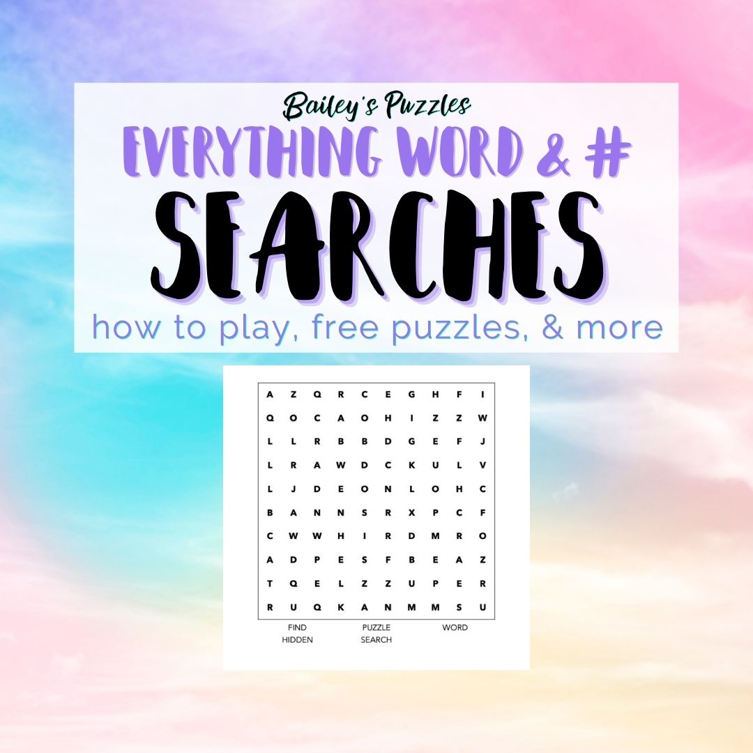 Everything SEARCHES (how to play, free puzzles, & more)