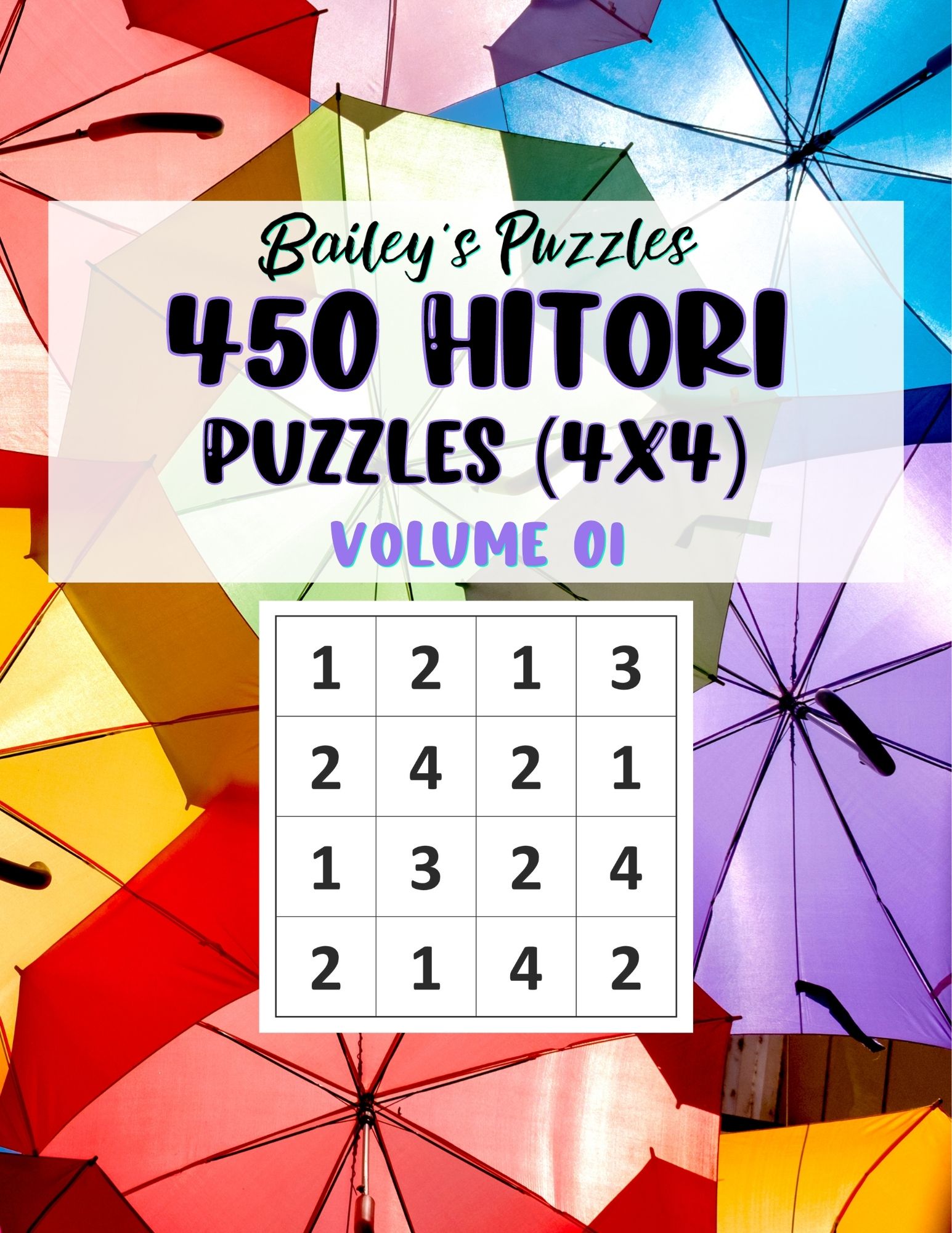 Buy Now: 450 Hitori Puzzles 4x4