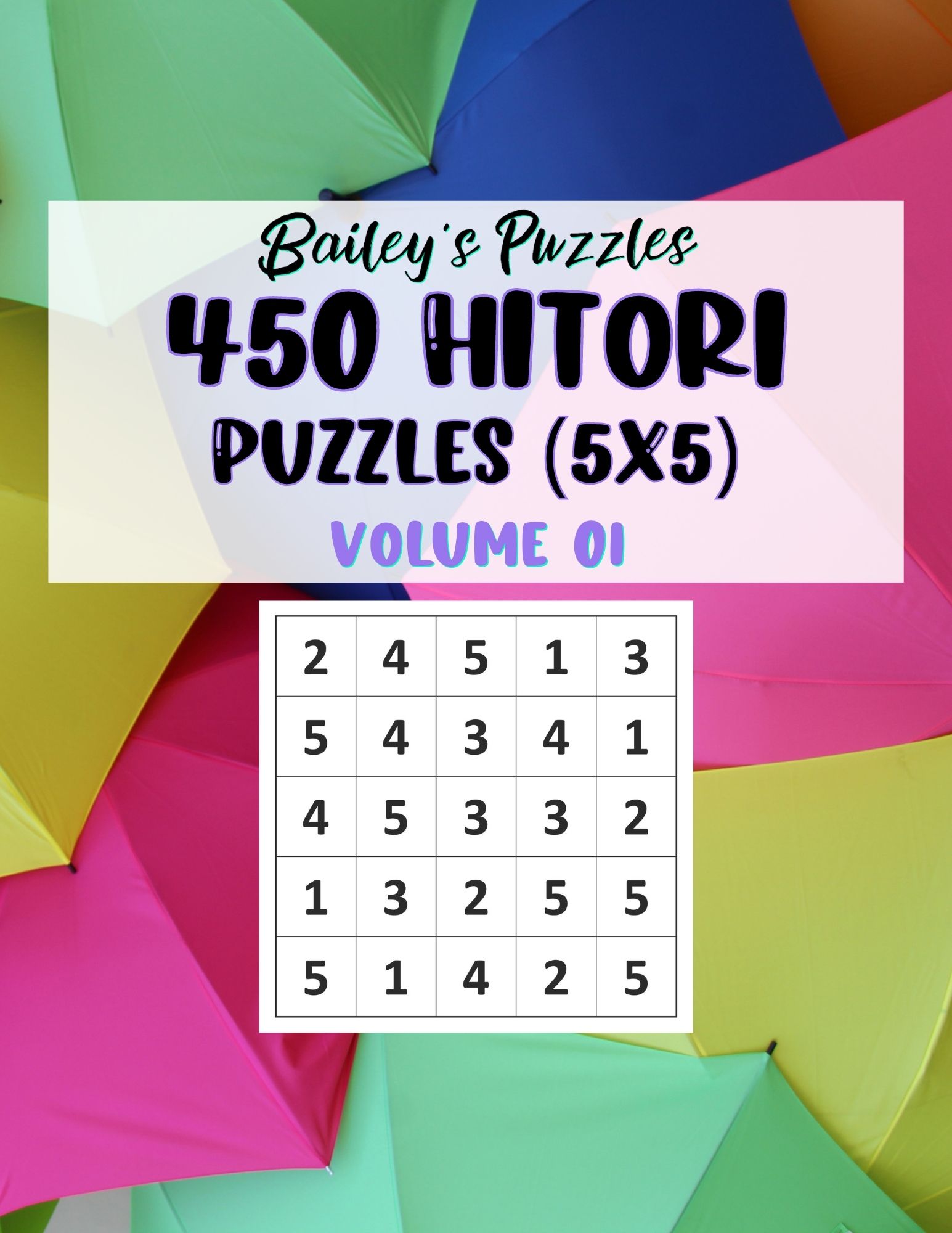 Buy Now: 450 Hitori Puzzles 5x5