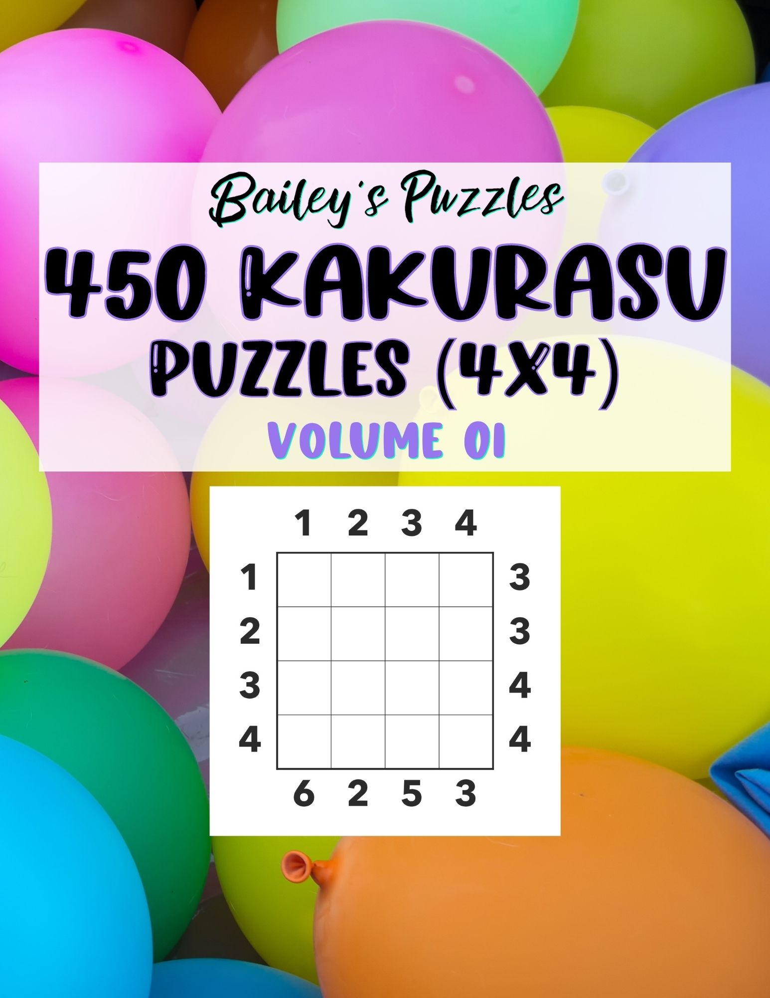 Buy Now: 450 Kakurasu Puzzles 4x4