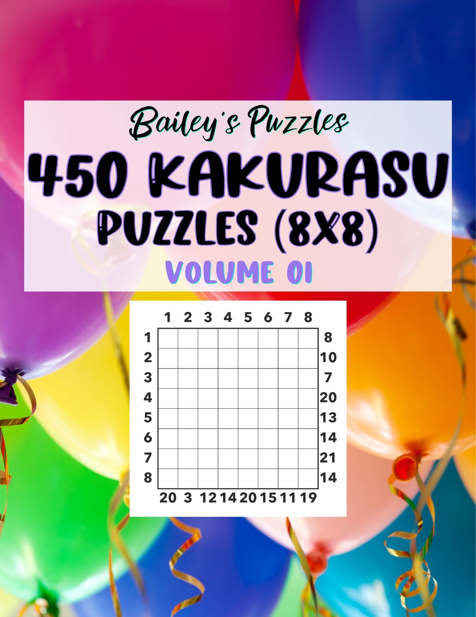 Buy Now: 450 Kakurasu Puzzles 8x8