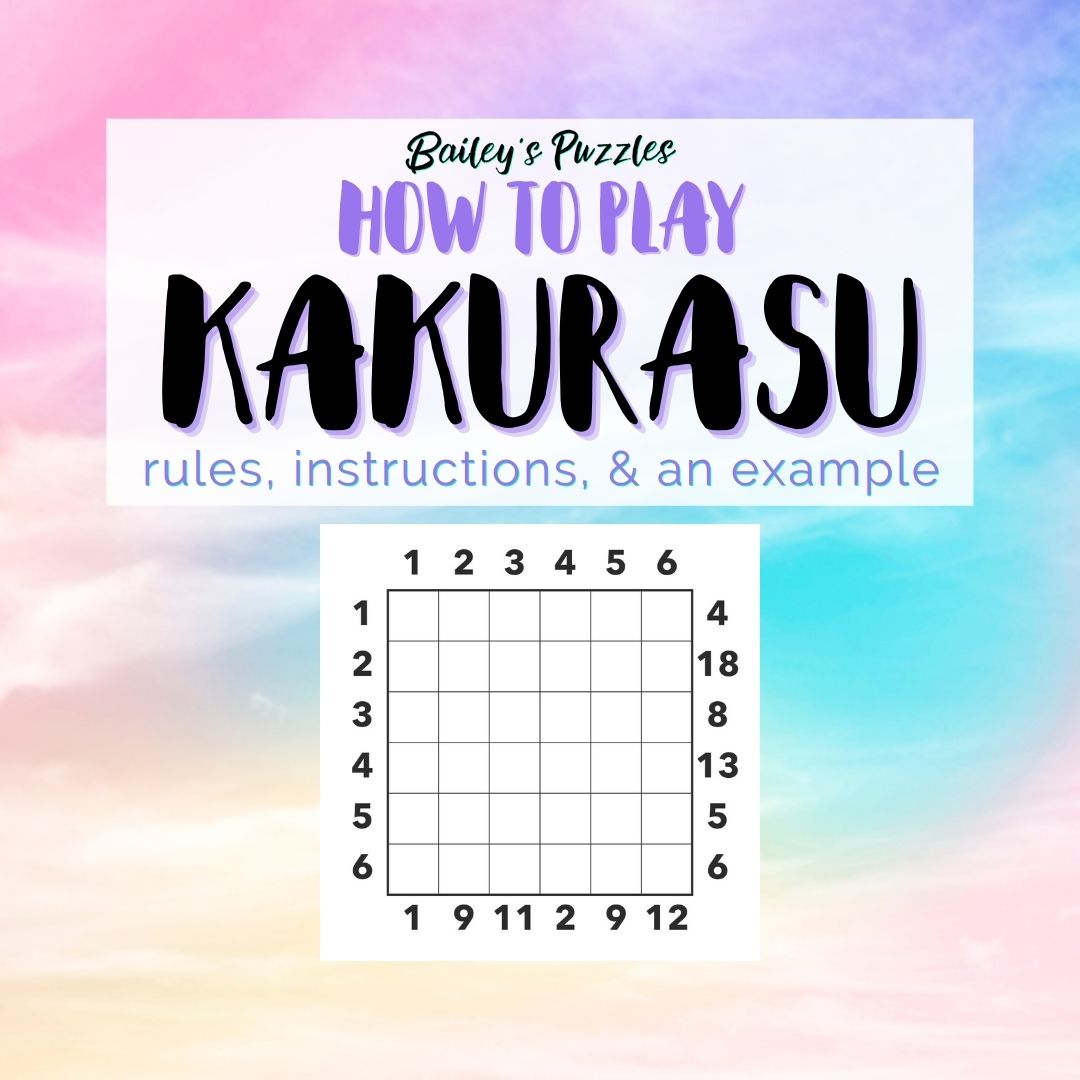 How to Play Kakurasu: rules, instructions, and an example
