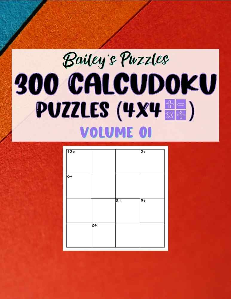 Front Cover - 300 CALCUDOKU Puzzles (4x4, all)