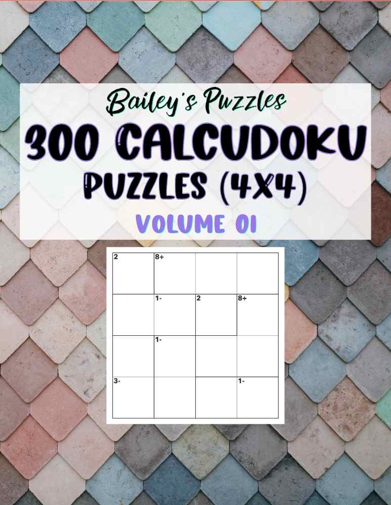 Front Cover - 300 CALCUDOKU Puzzles (4x4, mixed)