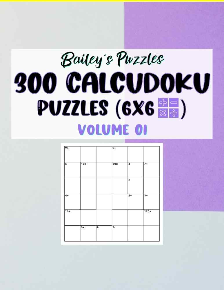Front Cover - 300 CALCUDOKU Puzzles (6x6, all)