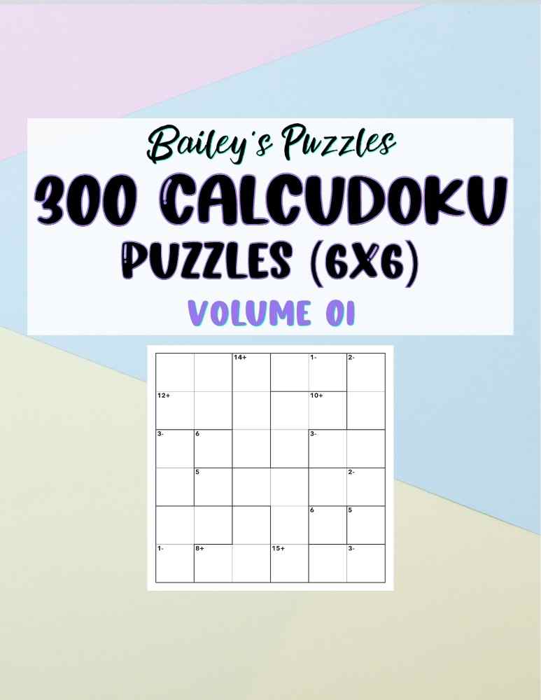 Front Cover - 300 CALCUDOKU Puzzles (6x6, mixed)