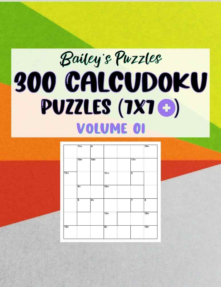 Front Cover - 300 CALCUDOKU Puzzles (7x7, add)