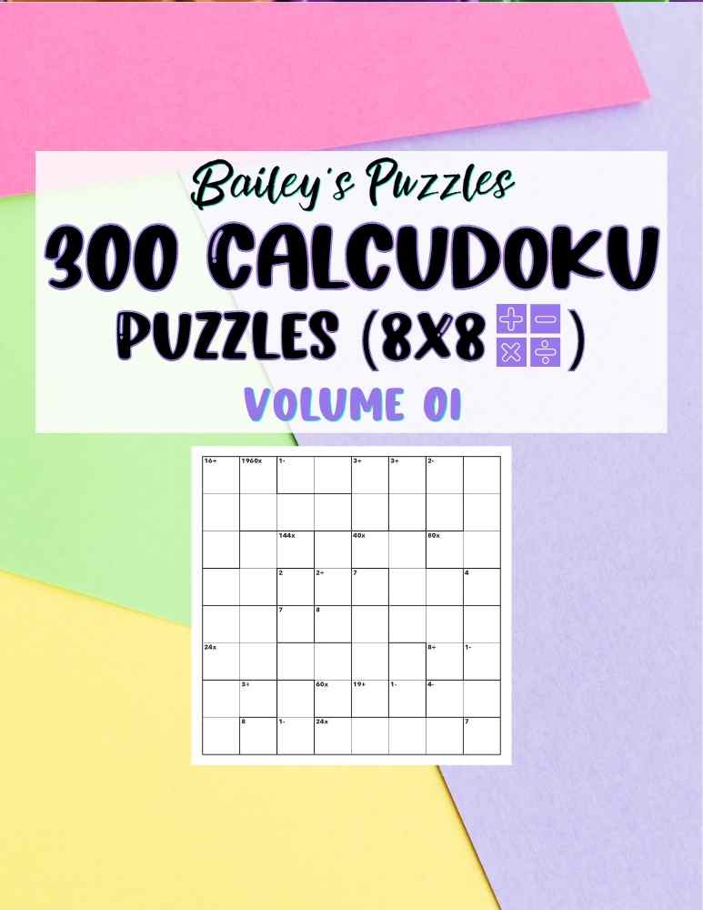 Front Cover - 300 CALCUDOKU Puzzles (8x8, all)