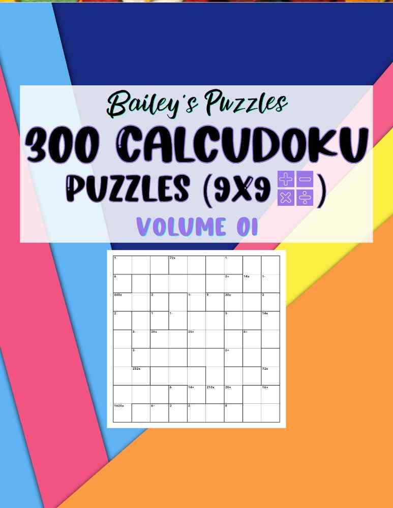 Front Cover - 300 CALCUDOKU Puzzles (9x9, all)