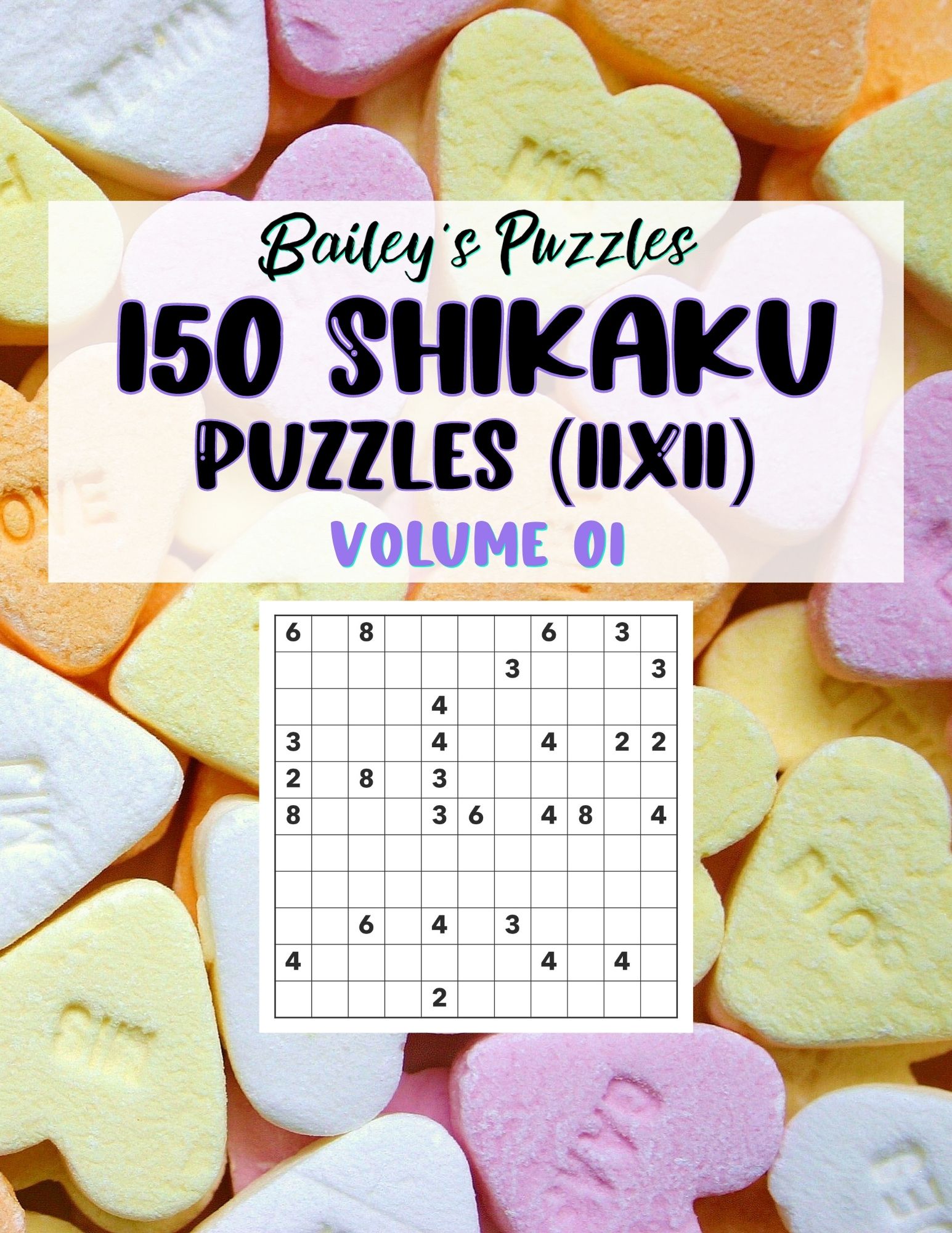 Front Cover - 150 Shikaku Puzzles (11x11)