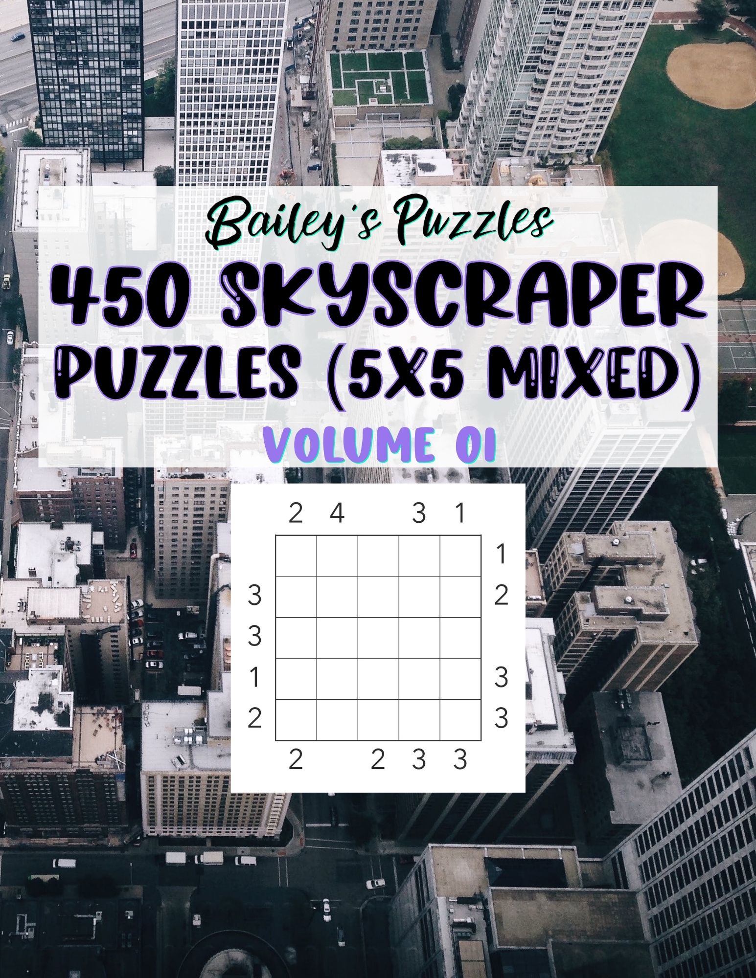 Front Cover - 450 Skyscraper Puzzles (5x5, mixed)