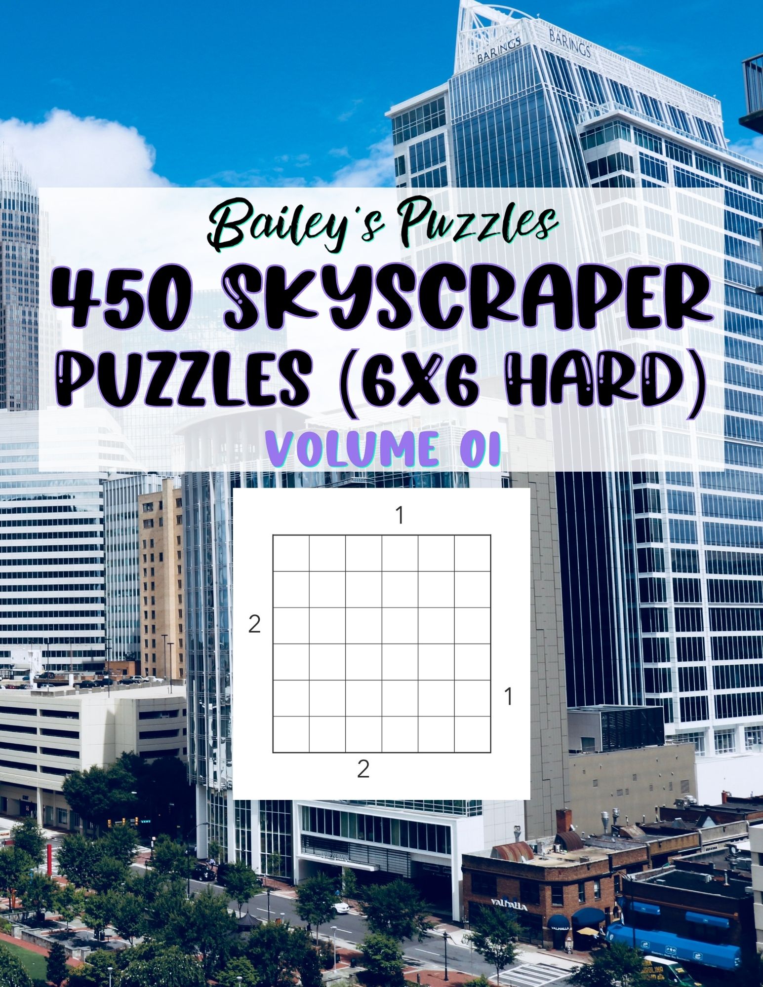 Front Cover - 450 Skyscraper Puzzles (6x6, hard)