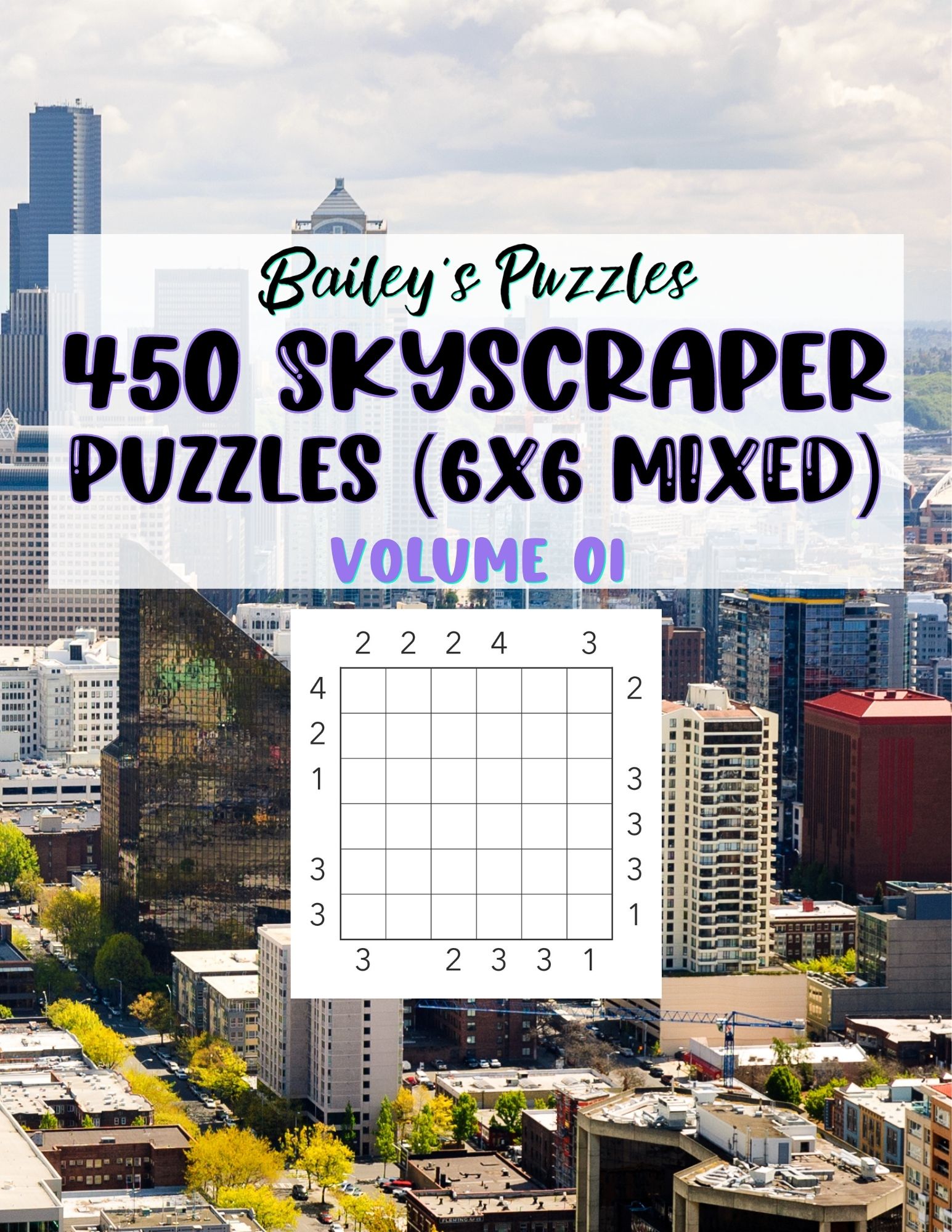 Front Cover - 450 Skyscraper Puzzles (6x6, mixed)