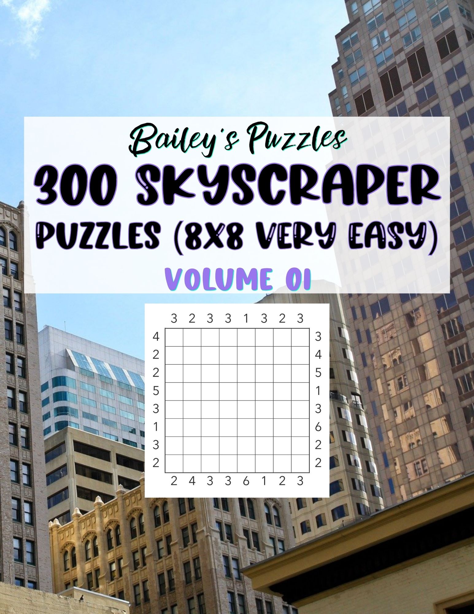 Front Cover - 450 Skyscraper Puzzles (8x8, very easy)