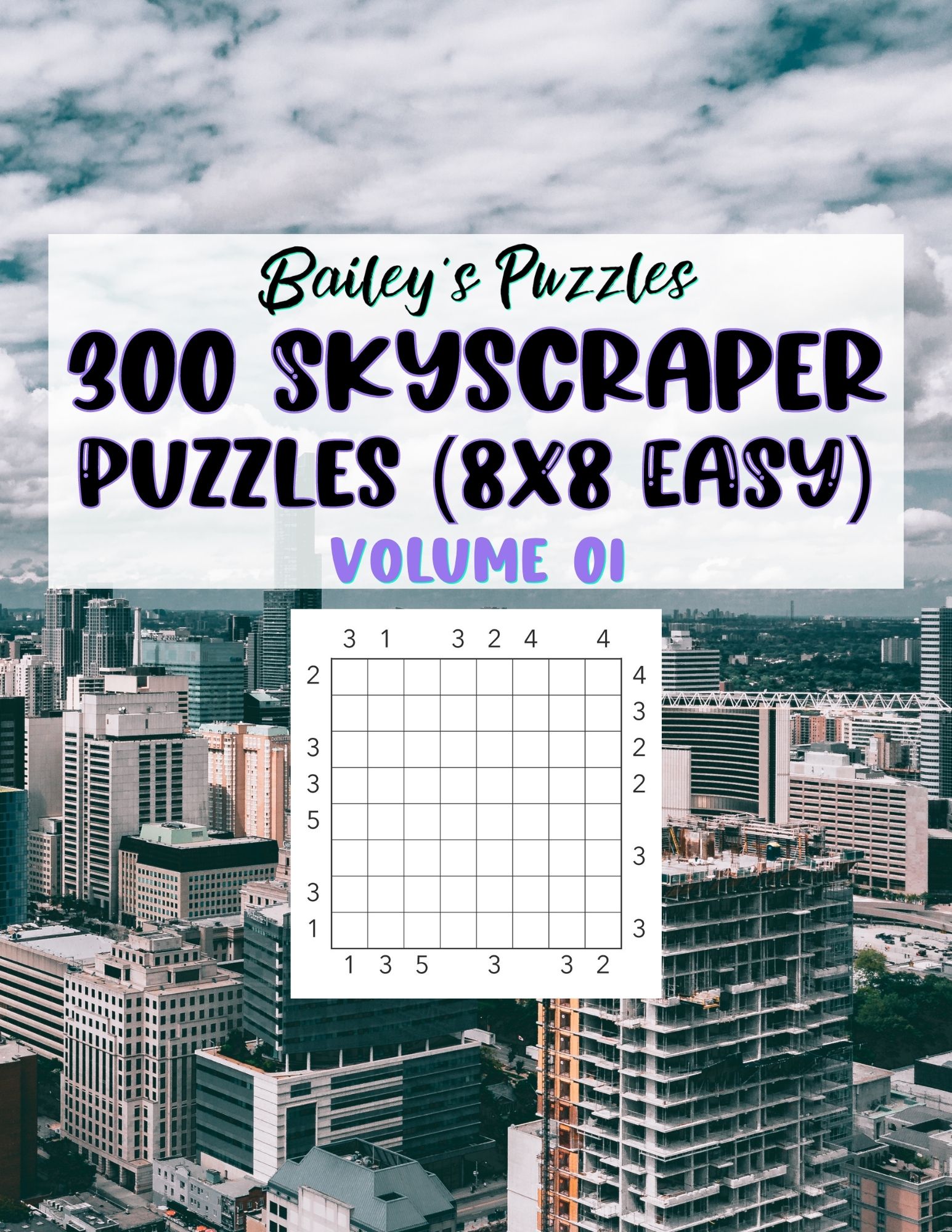 Front Cover - 450 Skyscraper Puzzles (8x8, easy)