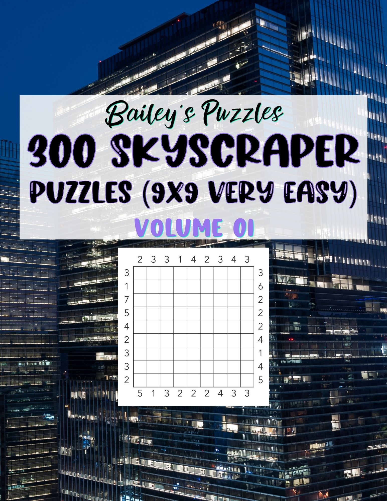 Front Cover - 450 Skyscraper Puzzles (9x9, very easy)
