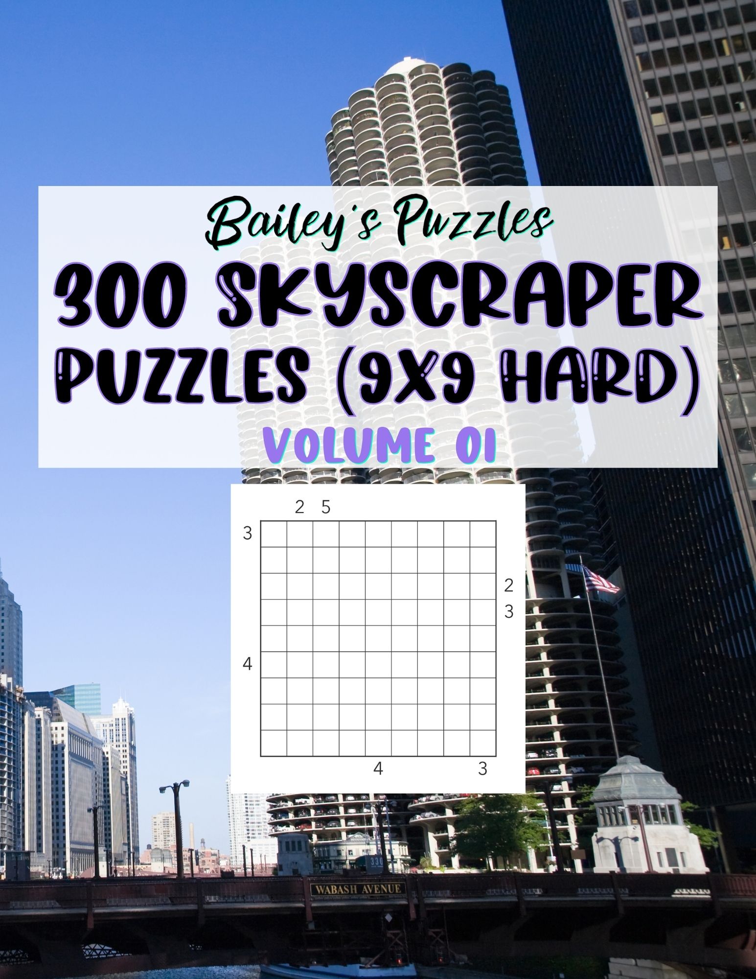Front Cover - 450 Skyscraper Puzzles (9x9, hard)