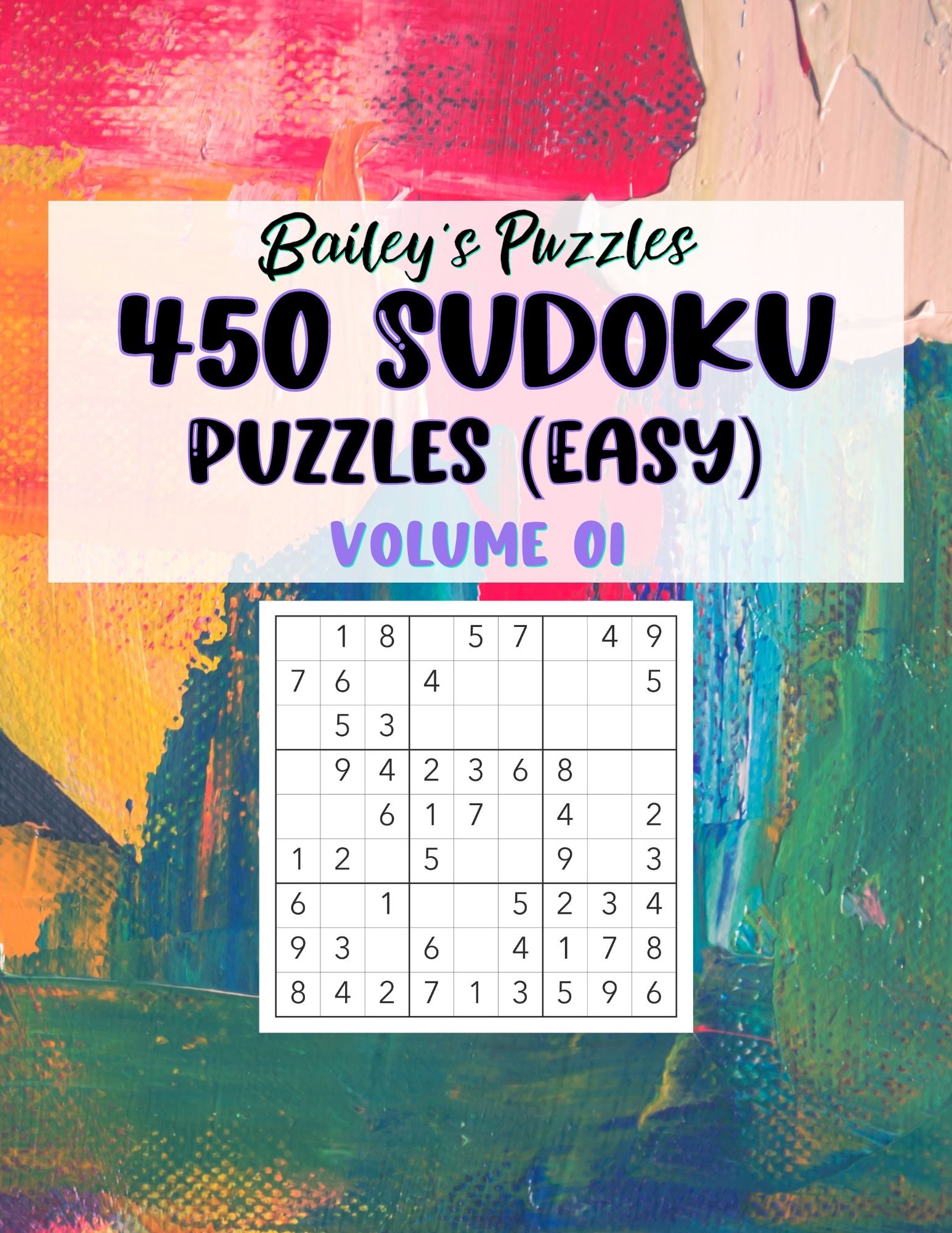 Front Cover - 450 Sudoku Puzzles (easy)
