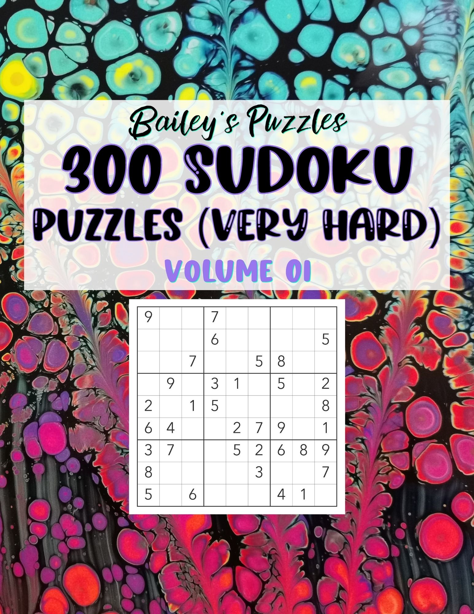 Front Cover - 300 Sudoku Puzzles (very hard)