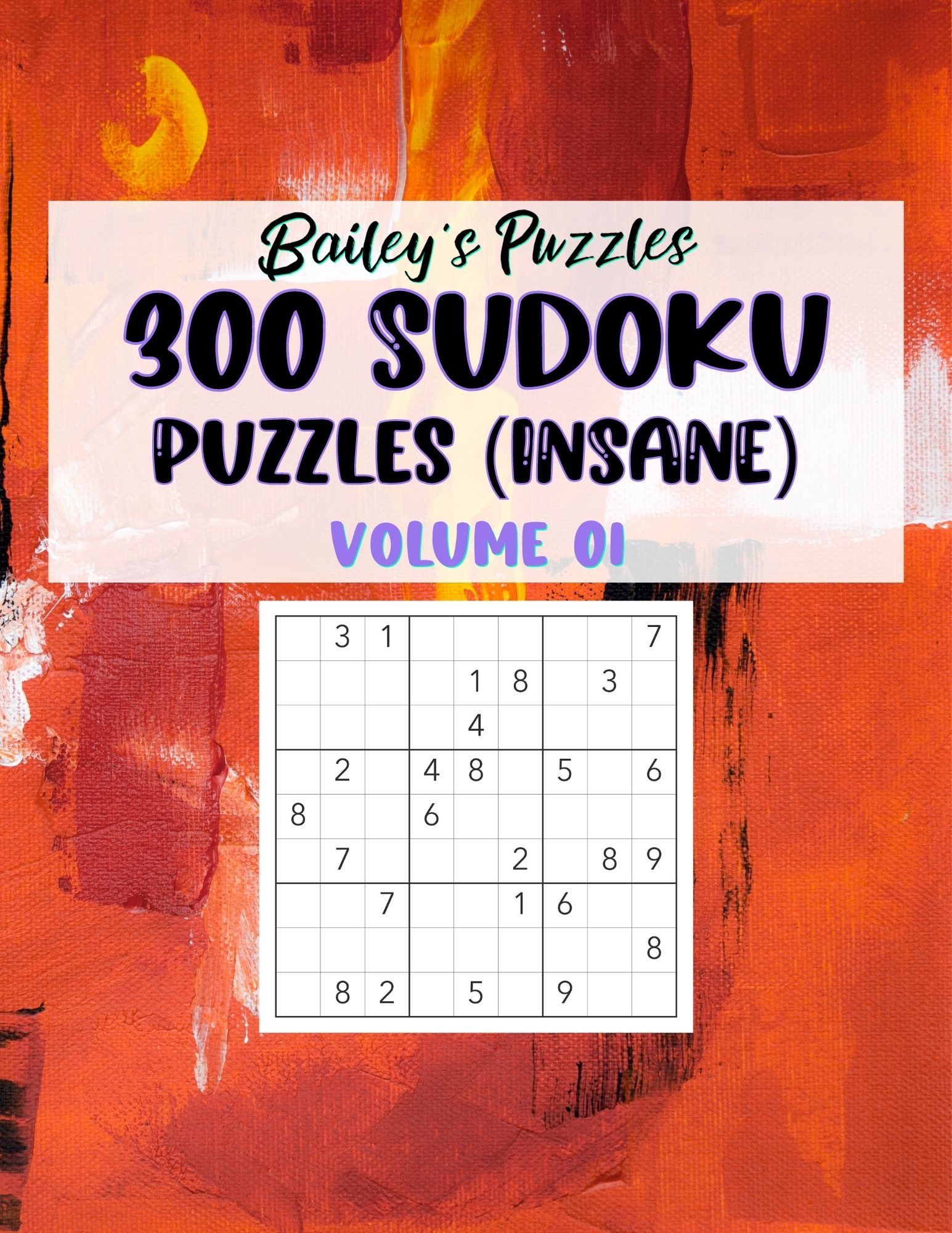 Front Cover - 300 Sudoku Puzzles (insane)