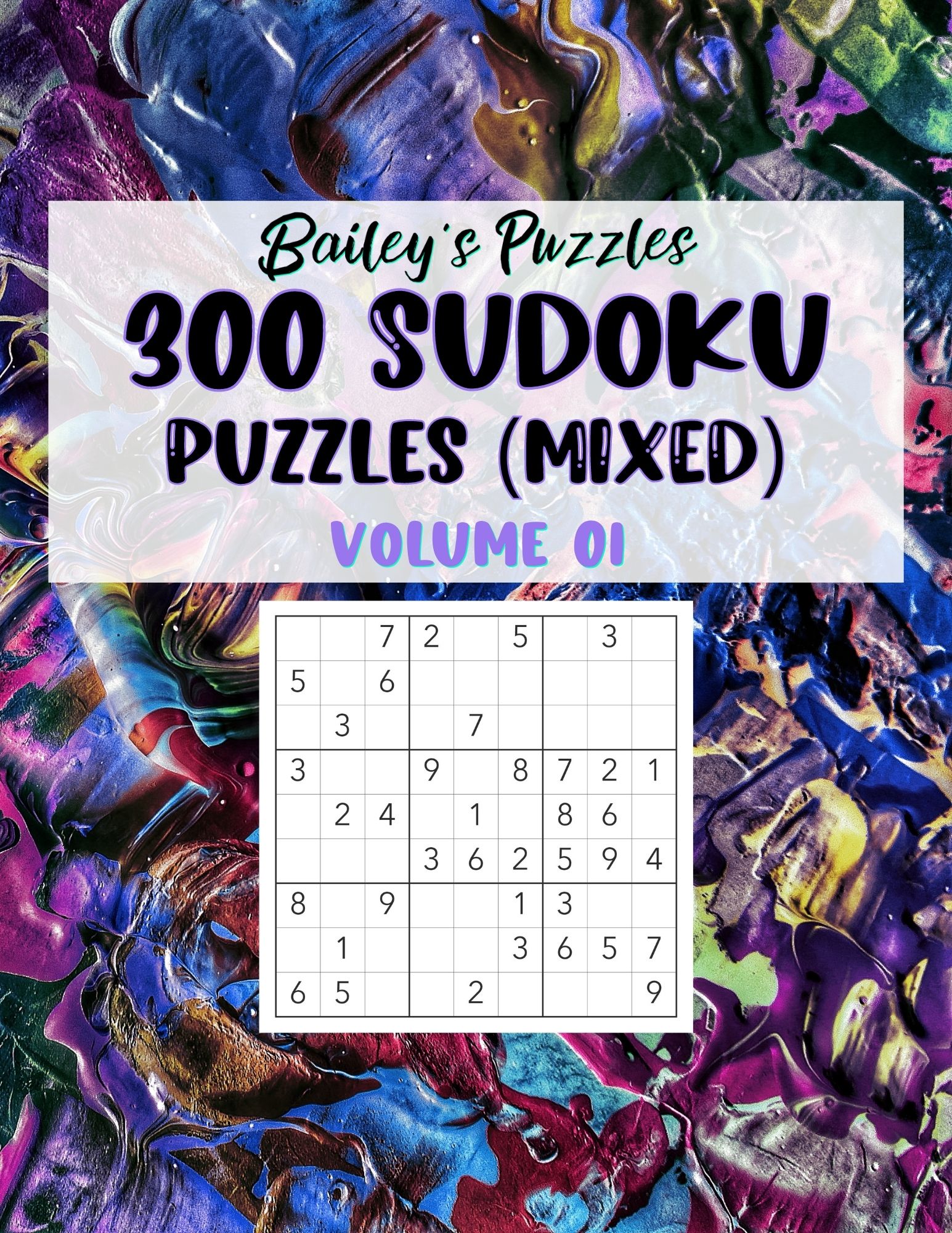 Front Cover - 300 Sudoku Puzzles (mixed)