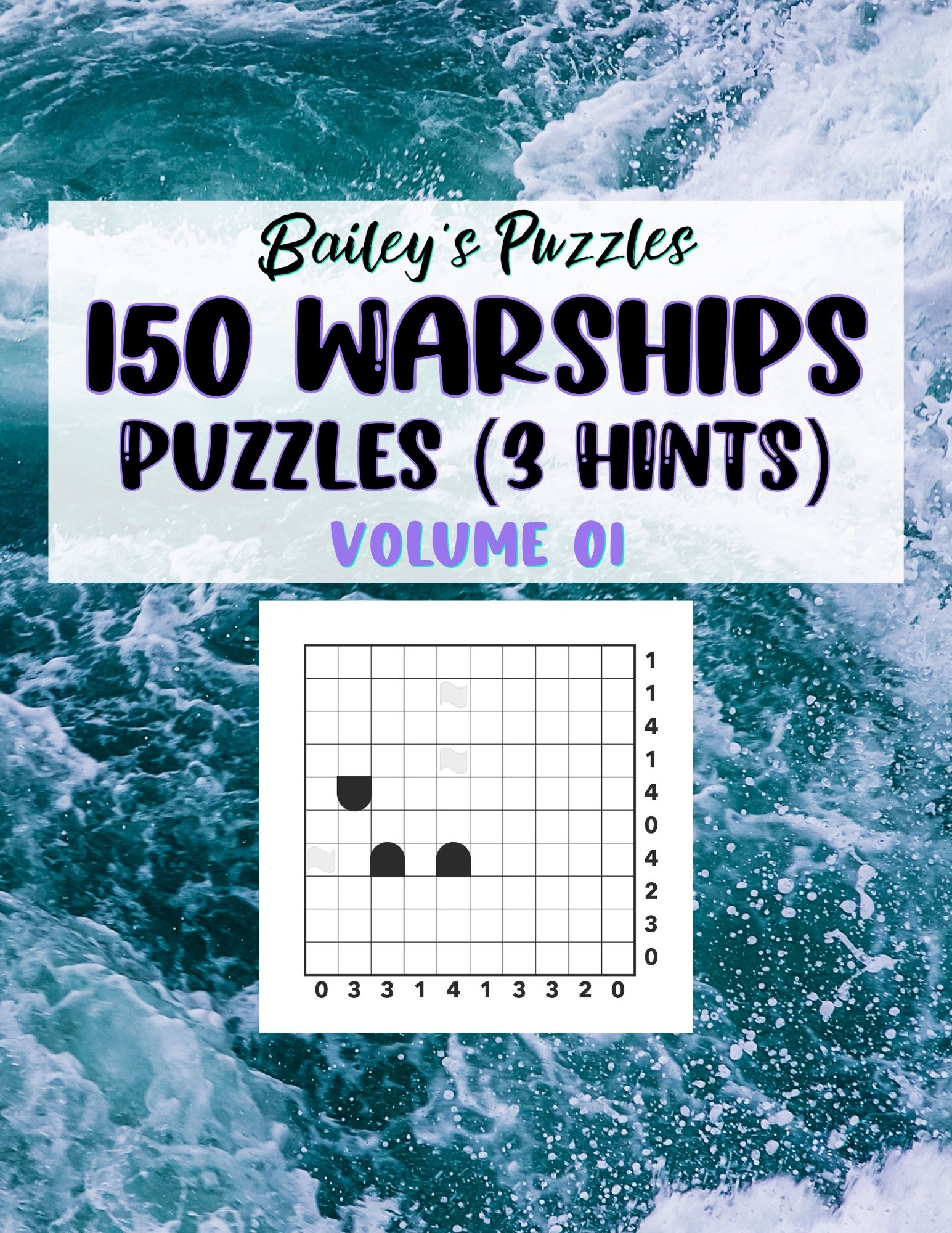 Front Cover - 150 Warships Puzzles (3 hints)