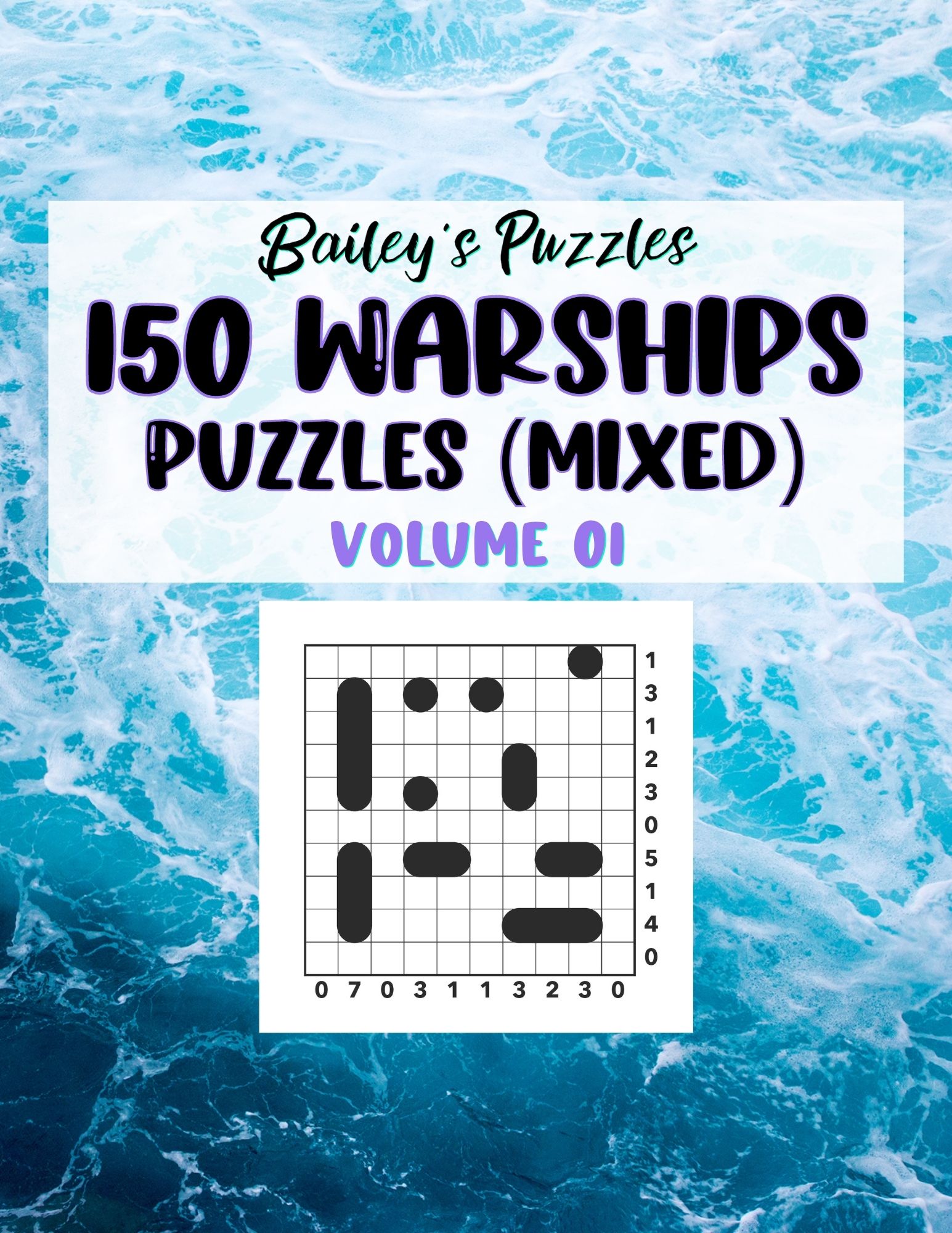 Front Cover - 150 Warships Puzzles (mixed)