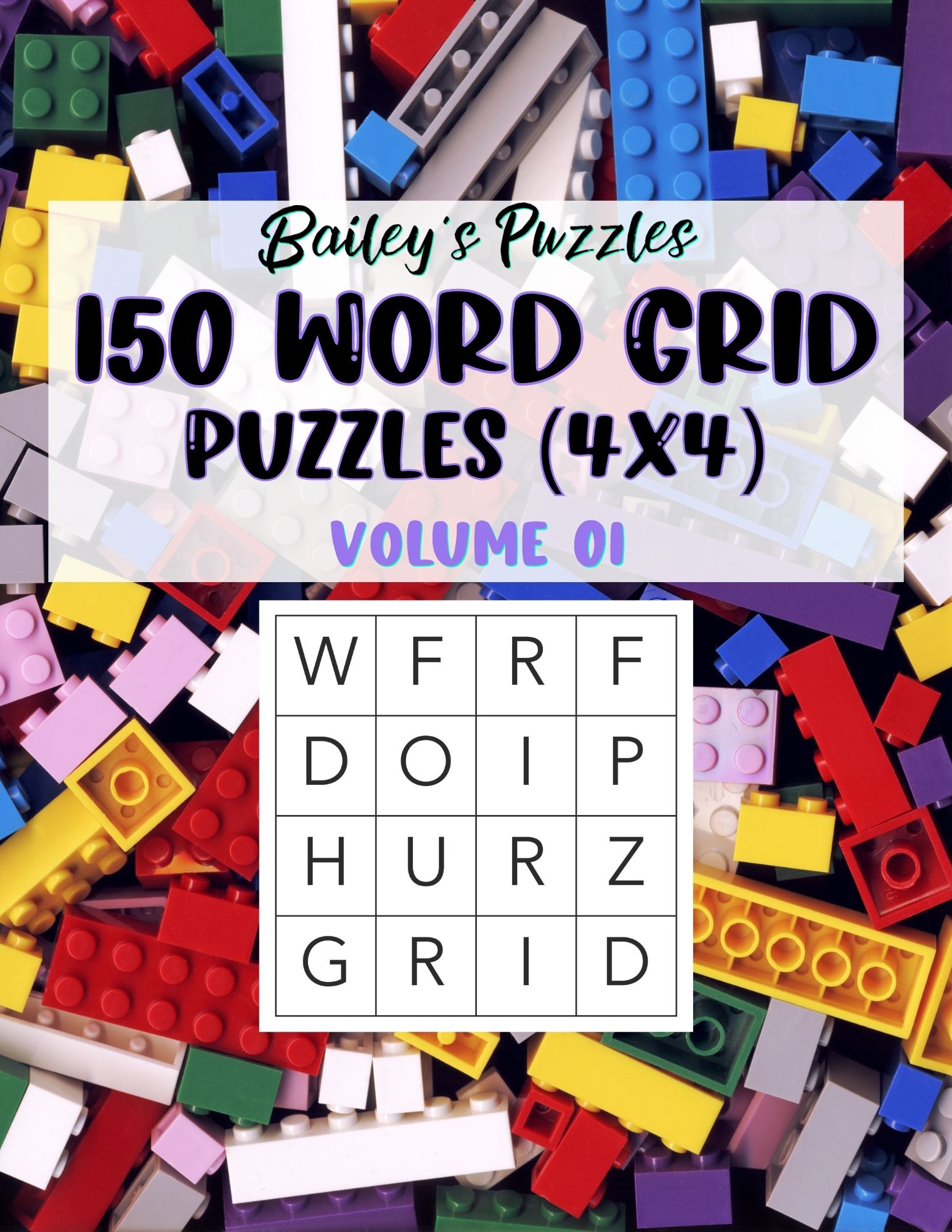 Front Cover - 150 Word Grid Puzzles (4x4)