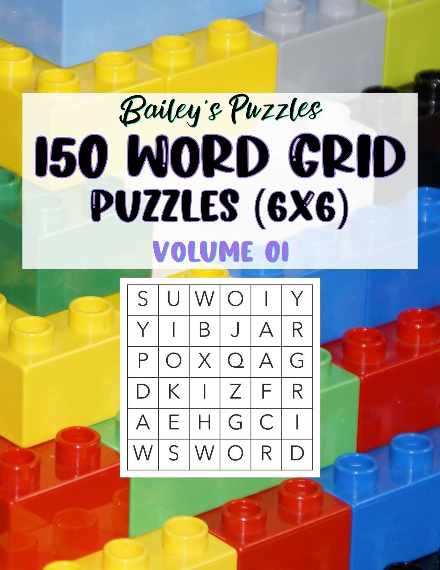 Front Cover - 150 Word Grid Puzzles (6x6)